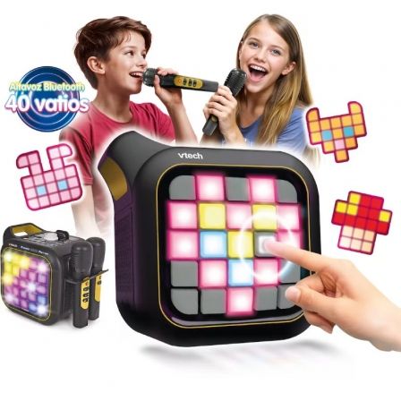 Vtech Karaoke Light Party Duo Golden Edition con Altavoz Bluetooth y 2 Micrófonos Vtech Karaoke Light Party Duo Golden Edition con Altavoz Bluetooth y 2 Micrófonos